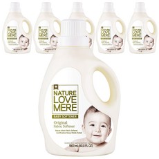 네이쳐러브메레 오리지널 유아섬유유연제 허브가든향 용기형, 1.8L, 6개