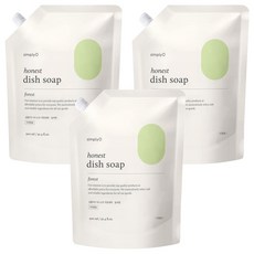 심플리오 어니스트 주방세제 리필용 숲속향, 900ml, 3개