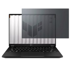 YADI 亞第 靜電吸附 ASUS TUF Gaming A14 (2024) FA401WU專用 水之鏡防窺片 14吋 16:10, 透明黑色, 1個