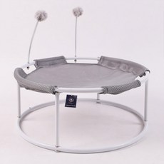 DING DONG PET 貓咪彈簧球網吊床, 灰色, 1個