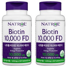 나트롤 비오틴 10000 FD 25.2g, 60정, 2개