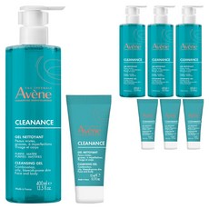아벤느 클리낭스 약산성 클렌징 젤 400ml + 15ml, 4개