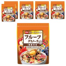 NISSIN 日清 綜合水果穀物脆 楓糖果實 500g 含膳食纖維 維生素B1及C, 6包