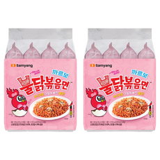 Buldak 奶油白醬火辣雞肉風味鐵板炒麵 130g, 8包