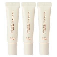 DEOPROCE 迪普詩 乳木果油強效純素護唇膏, 無香, 3個, 10g