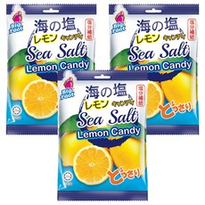 Big Foot 海鹽檸檬糖，補充鹽分和維他命C, 150g, 3袋