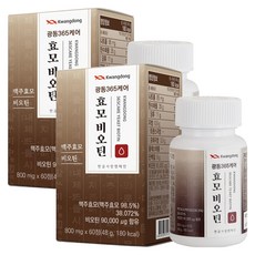 광동 365케어 효모비오틴, 60정, 2개