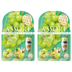 SENJAKU 扇雀飴 綜合風味糖 白麝香, 81g, 2袋