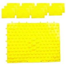 ABM Korea組裝式腳部指壓墊, 12個, 黃色