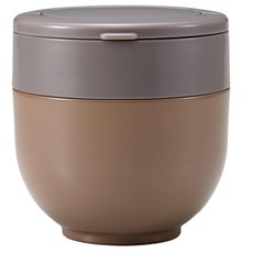 Skater 折疊手柄保溫便當盒食物罐 135 x 130mm, 棕色, 1個