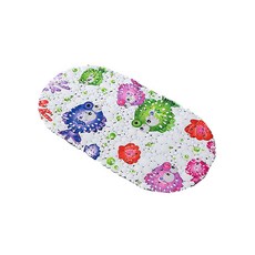 더플로우 PVC 防滑可愛浴室地墊 65 x 34 cm, 魚兒朋友, 1個