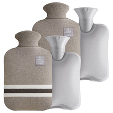 에버하우스 트랜드 2L 보온 물주머니 + 니트 커버 세트 그레이, 2세트