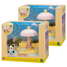 EPOCH Sylvanian Families 森林家族 星光嬰兒旋轉木馬公仔 5539, 2個