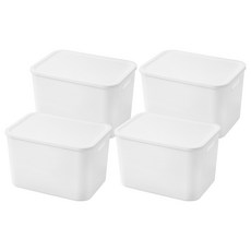 comet Home 簡約收納整理箱, 白色, 4個