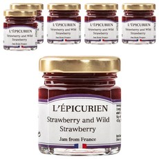 레피큐리앙 딸기 & 야생딸기 잼, 50g, 6개