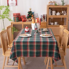 Badara 聖誕節桌布 餐墊, 140 x 180 cm, 綠色, 1個