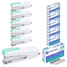 Hwashin Power 135Q 訂書機 + No.33 時針, 隨機出貨, 6套