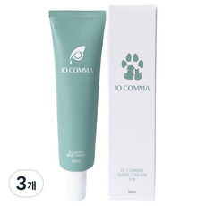 아이오콤마 반려동물 보습제 코 발바닥 피부 고보습 무향 크림, 3개, 30ml