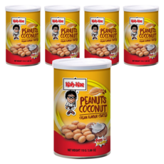 Koh-Kae 大哥 椰漿味花生豆, 奶油味塗層, 110g, 5罐