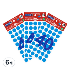 터치엠 미끄럼방지 실리콘 스티커 원형 TC15040, 6개, 투명