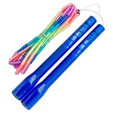 JFROPE 閃亮彩虹軟質串珠跳繩, 海軍藍