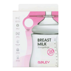 BaILEY 感溫母乳儲存袋 指孔型, 30個, 1盒