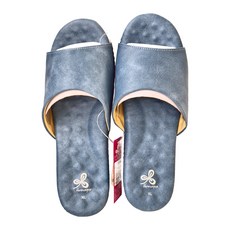 Verounique 優質乳膠室內皮拖鞋, 細緻內裡, 全PVC包覆, 耐髒汙, 超防水, XL, 深藍色, 1雙