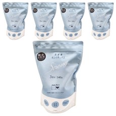 Arnest 洗衣槽清潔劑 540g, 3回分, 附量匙, 可清潔洗衣精留下的殘渣, 除異味, 除霉, 5包