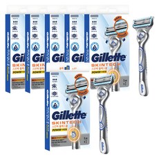 Gillette 吉列 正品 SkinTech 動力刮鬍刀, 6個, 1入