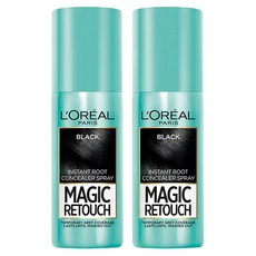 로레알파리 매직 리터치 헤어스프레이 75 ml, 블랙, 2개