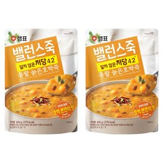 샘표 밸런스죽 통팥 늙은호박죽, 420g, 2개