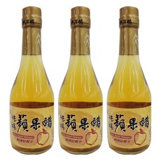 台酒 純釀蘋果醋, 以蘋果汁遵循古法釀造, 不殘留糖分, 口感自然甘爽, 溫和不嗆, 適合各種料理烹調, 調味醬料或調配果汁飲, 300ml, 3瓶