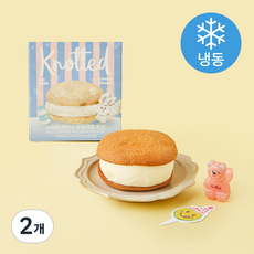 노티드 아이스 우유크림 도넛 (냉동), 2개, 1개입, 160ml