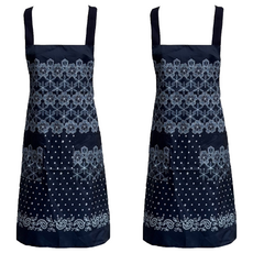 永潔 上水A圍裙 1RGGAJF, 藍色 + 白色, 2件