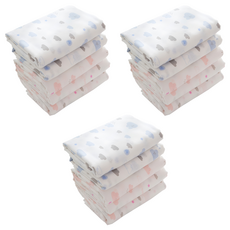 베이비앤아이 파스텔 천 기저귀, 구름, 15개