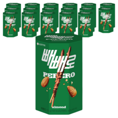 PEPERO 杏仁, 132g, 18個