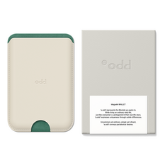 a.odd 口袋皮革MagSafe卡夾, 樹林象牙白, 1個