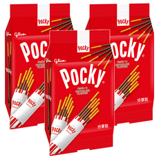 glico 格力高 Pocky 百奇 巧克力棒分享包, 81g, 3袋