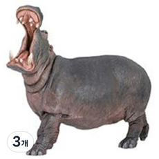 PAPO FRANCE 河馬動物公仔, 3個