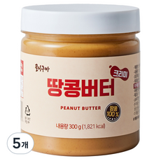 꿀이구마 땅콩버터 크리미, 5개, 300g