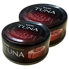 SAJO TUNA 麻辣黃耆鮪魚罐頭 酒紅色, 2罐, 100g