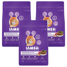 IAMS 愛慕思 健康優活 幼貓與懷孕母貓營養配方乾糧, 1kg, 3袋