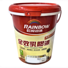 RAINBOW 虹牌油漆 458 全效乳膠漆 平光 1加侖, 淺玫瑰, 1桶