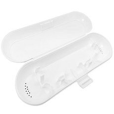 휴대용 전동 칫솔 보관 케이스, 화이트, 1개