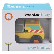 mentari 立體積木工程車, 黃色, 1組