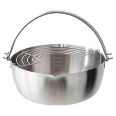 Sisem 電磁爐適用半圓提把多用途鍋 24cm+瀝油網, 單色, 1組