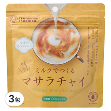 TEA TSUBOICHI 坪市製茶 馬薩拉茶粉 沖泡用, 3包, 100g, 1入