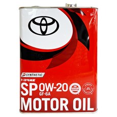 TOYOTA 日本原裝進口合成機油, 0w20, 4L, 1罐