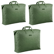 a&r 加厚防塵收納棉被套手提袋, 草綠色, 1入, 3個