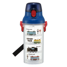 Skater 直飲式透明水壺 PSB5TRC, 小火車, 480ml, 1個